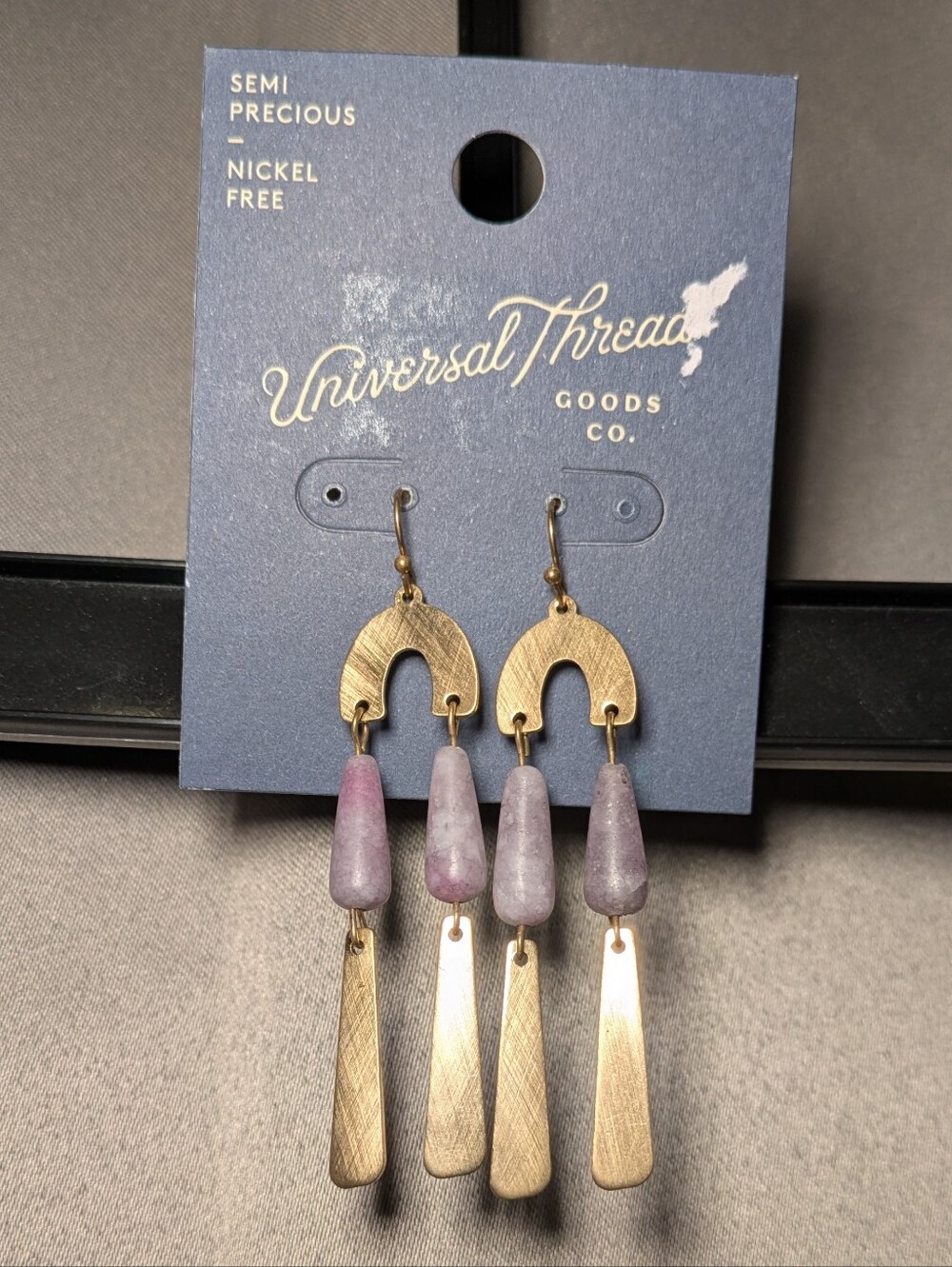 Universal Thread Lavender Drop Earrings